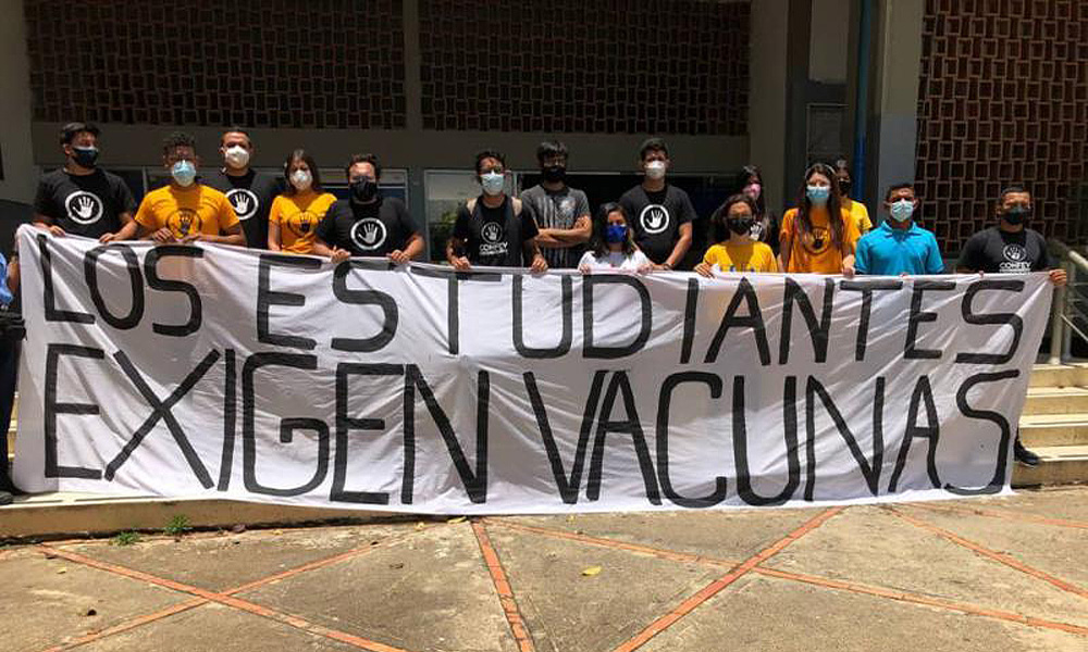 Universitarios venezolanos luchan por un país libre y sin pandemia